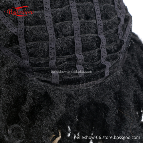 Hot sell black dreadlocks wig cheap color african short synthetic crochet braid hair dreadlocks wig for black women